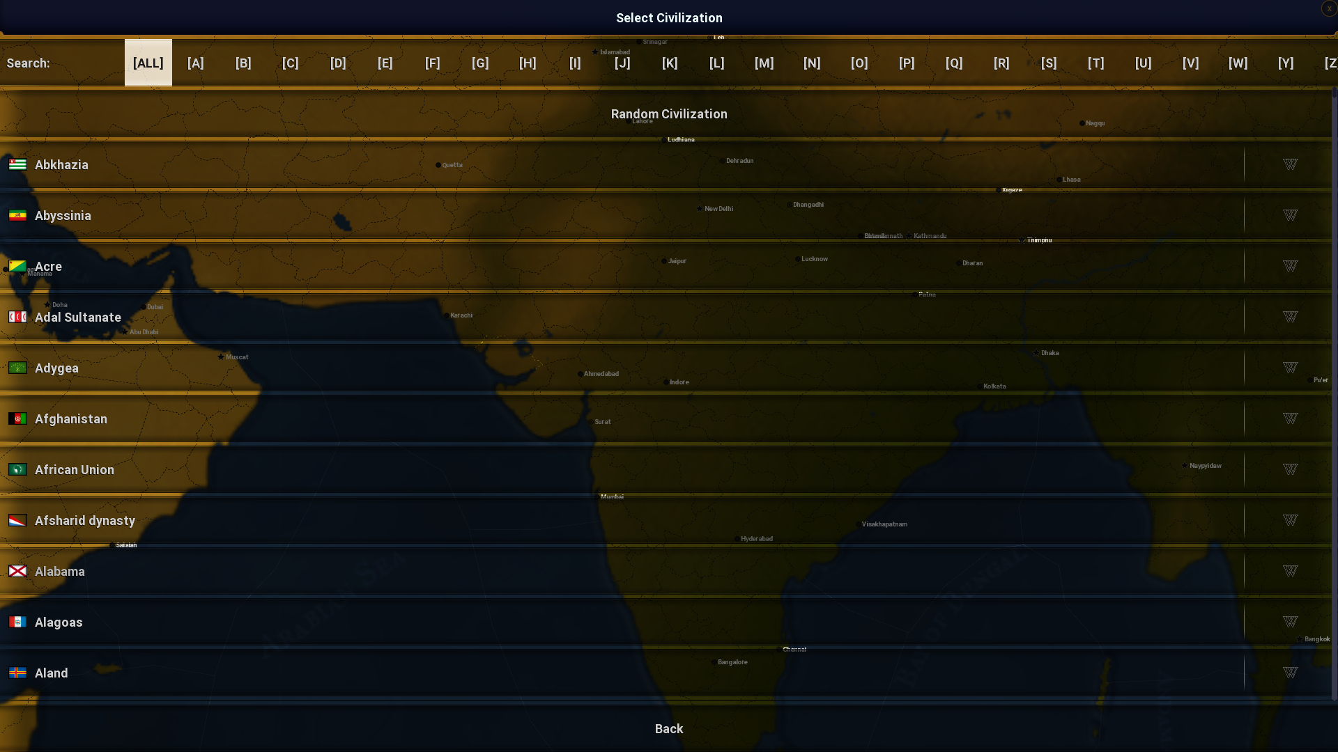 Age of Civilizations II, Civilizations